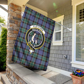 Fletcher Modern Tartan Crest Garden Flag